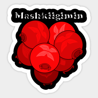 Lowbush Cranberry (Mashkiigimin) Sticker